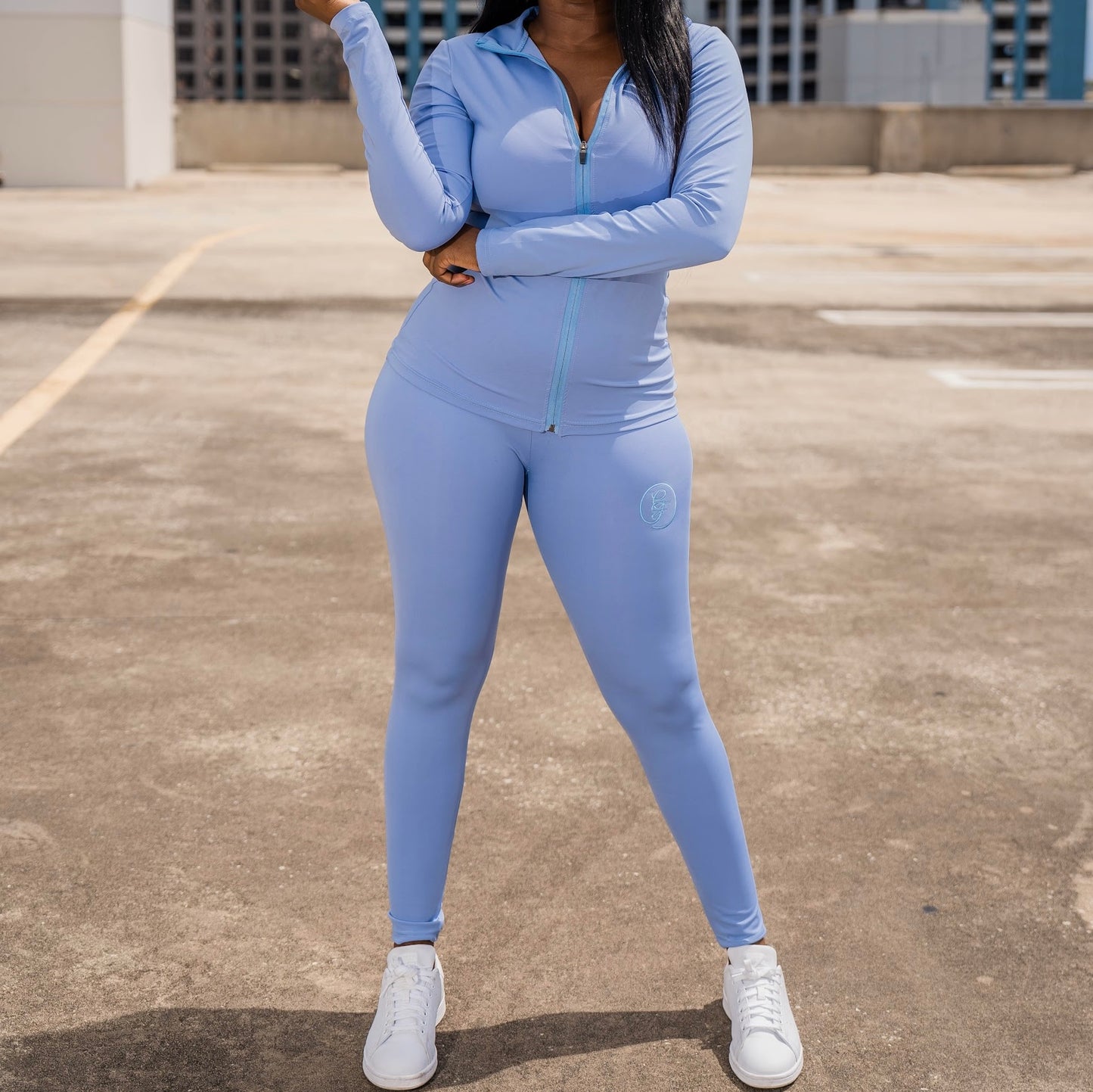 Angel Blue Zip Up