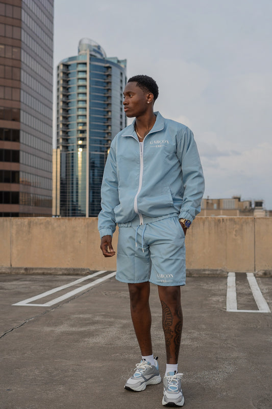 Sky Blue Windbreaker Jacket